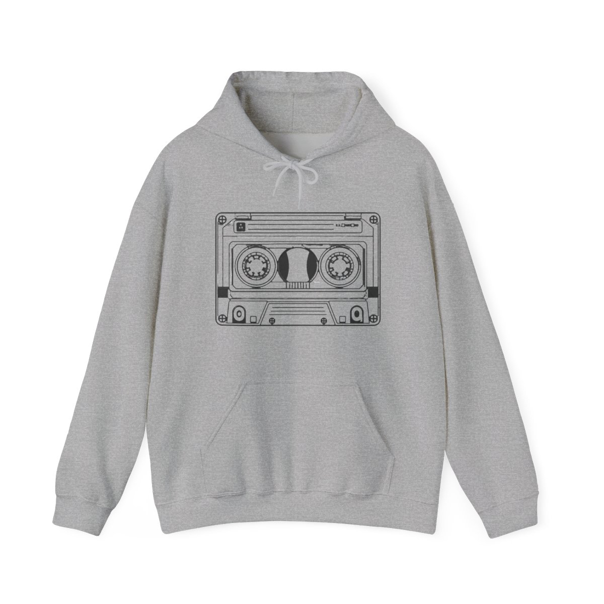 Retro 80s Mixtape Minimal Line Art Design Hoodie - Official hoodies merchandise