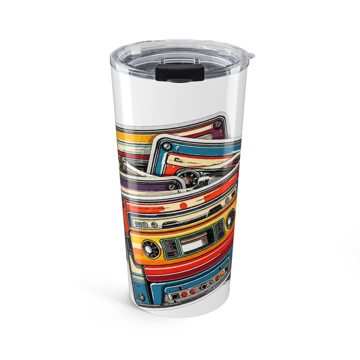 Retro Cassette Tape 4 Inch 80s Vintage Mixtape Music - Waterproof Vinyl for Laptop Water Bottle Car Tumbler - Durable Funny Aesthetic Long-Lasting for Adults ID44990 - Official mugs merchandise